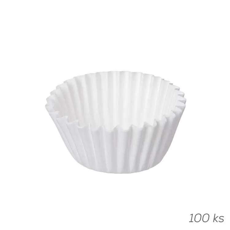 Bílé papírové košíčky Orion na muffiny o průměru dna 3,5 cm, balení 100 kusů