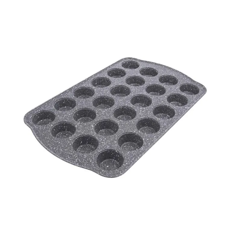 Nepřilnavá forma Orion GRANDE na 24 mini muffinů z kovu s pečicími miskami pro malé muffiny