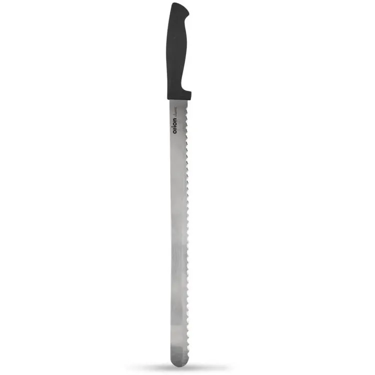 Vlnitý dortový nůž Orion Classic s délkou čepele 28 cm pro krájení korpusů a nanášení krémů