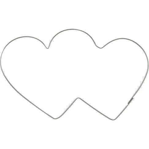 Dvojitá vykrajovačka ve tvaru srdce od značky Orion na vykrajování perníčků a cukroví