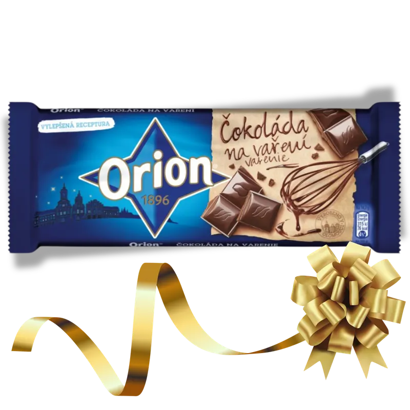 Orion čokoláda na vaření v tabulce, hořká čokoláda s intenzivní kakaovou chutí na pečení a dezerty