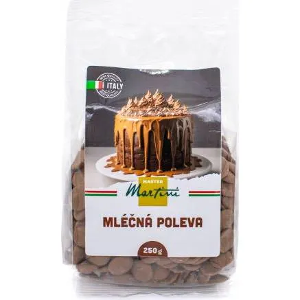 Mléčná cukrářská poleva Master Martini k polévání a zdobení dortů, donutů a cukroví