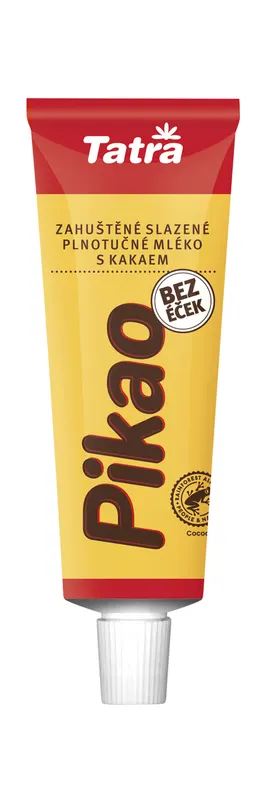 Tatra Pikao zahuštěné mléko s kakaem v tubě o hmotnosti 75 g, vhodné k pečení i na mlsání