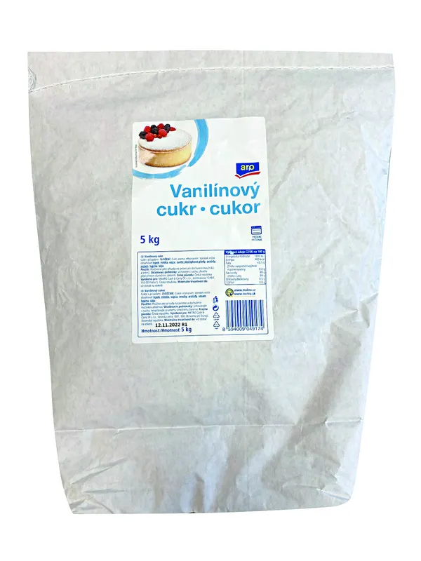 Vanilínový cukr ARO v balení 5 kg k pečení a ochucení cukrářských výrobků