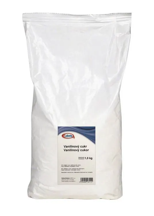 Vanilinový cukr Labeta v balení 1 kg na ochucení těst, krémů a posypů