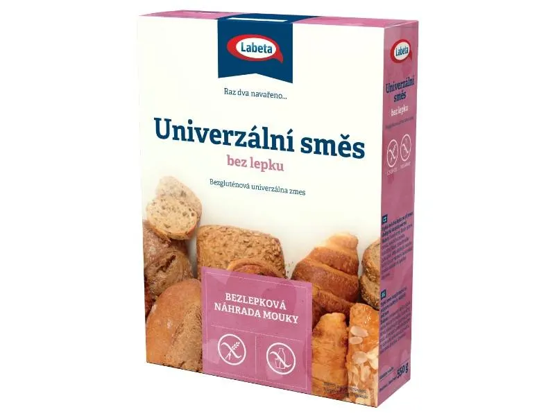 Univerzální směs bez lepku Labeta na pečení v balení 550 g pro sladká i slaná těsta