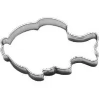 Vykrajovátko ve tvaru rybičky ze pocínovaného plechu od značky Smolík na vánoční perníčky o velikosti 59×31 mm
