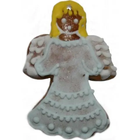 Vykrajovátko ve tvaru anděla výšky 4,9 cm na vánoční cukroví od značky Smolík