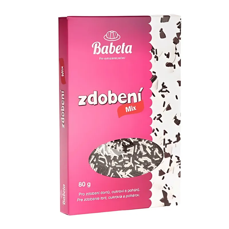 Čokoládová rýže Kovandovi na zdobení dezertů a cukroví o hmotnosti 80 g