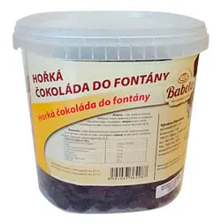 Hořká čokoláda do fontány Kovandovi o hmotnosti 2 kg vhodná k fondue a potahování