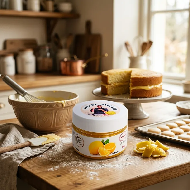 Ochucovací pasta IRCA Joypaste s citronovou příchutí v dóze 200 g pro dochucení krémů a těst
