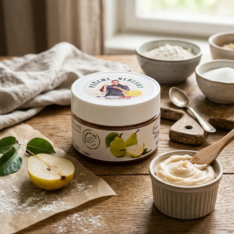 Ochucovací pasta IRCA Joypaste s příchutí hrušky v 200g balení do krémů a dortů