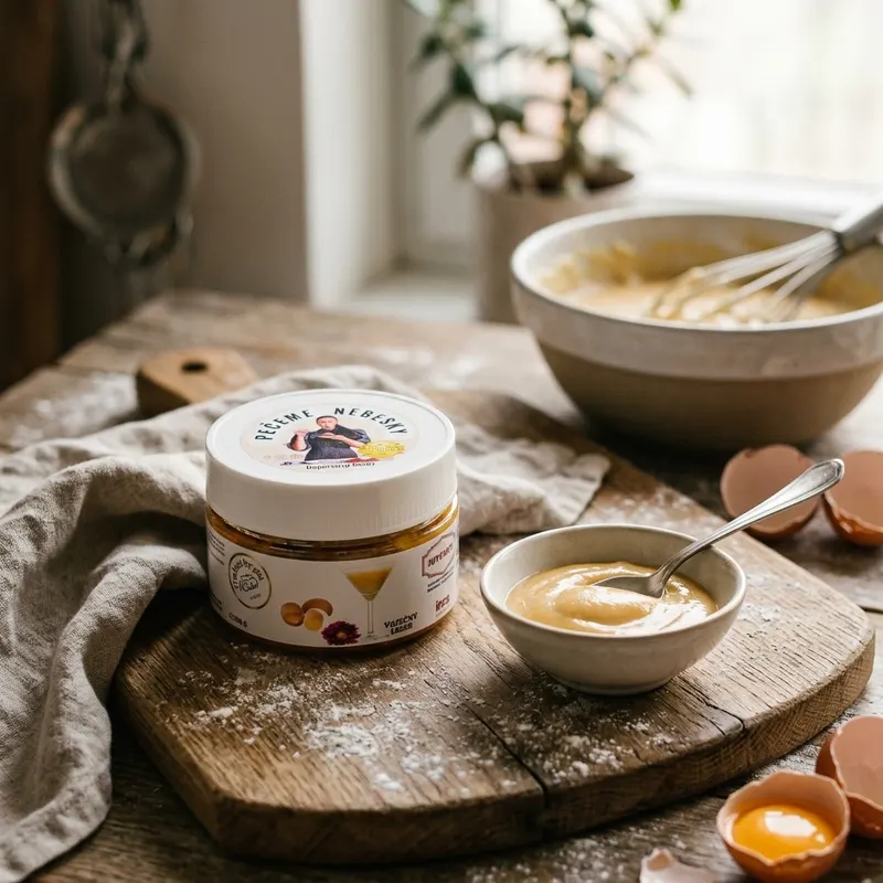 Ochucovací pasta IRCA Joypaste s příchutí vaječného likéru v tubě 200 g pro krémy a těsta