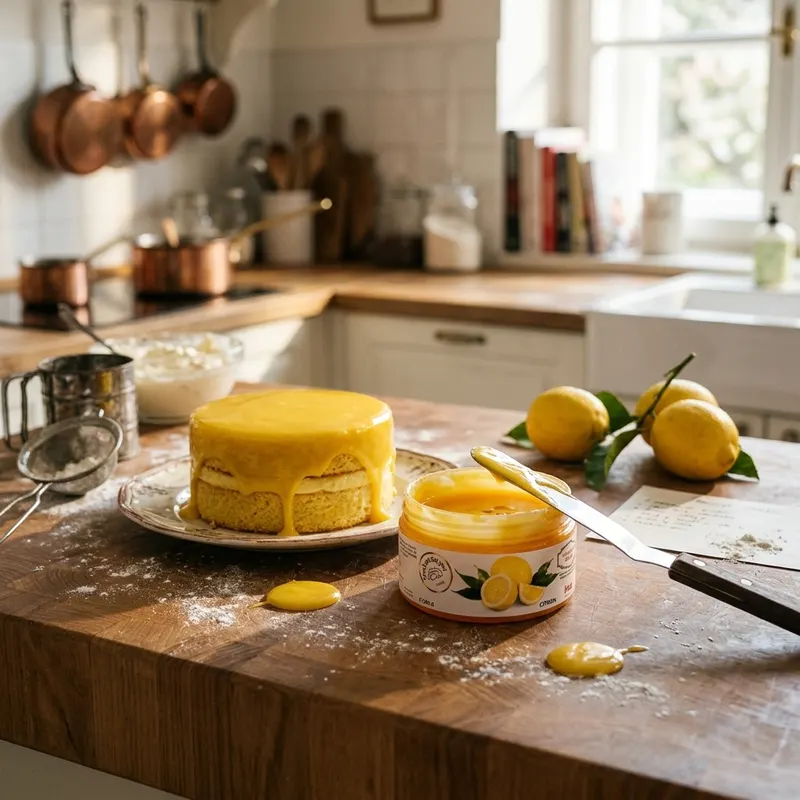 Zrcadlová lesklá citronová poleva IRCA na dorty a zákusky pro vytvoření hladkého lesku, balení 250 g