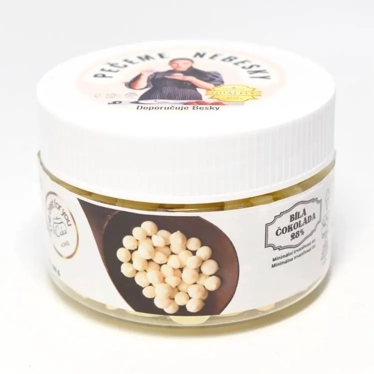 Pravá bílá čokoláda Callebaut 28 % v balení 150 g určená ke cukrářskému pečení a výrobě polev
