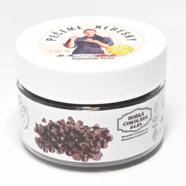 Hořká cukrářská čokoláda Callebaut s 54,5% kakaové sušiny v gramáži 150 g pro pečení a zdobení
