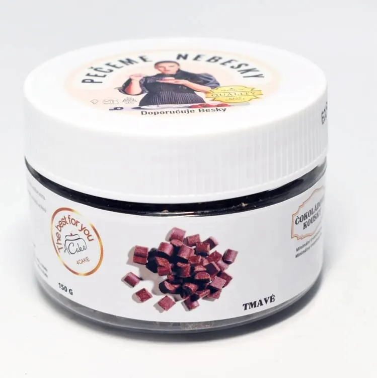 Callebaut termostabilní tmavé čokoládové kousky 39,1 % kakaa do pečení, 150 g