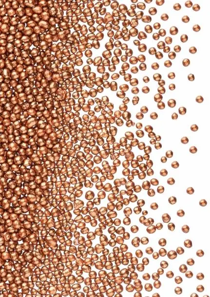 Cukrový máček bronzový 1 mm na zdobení dortů a cukroví, metalická bronzová barva, balení 80 g