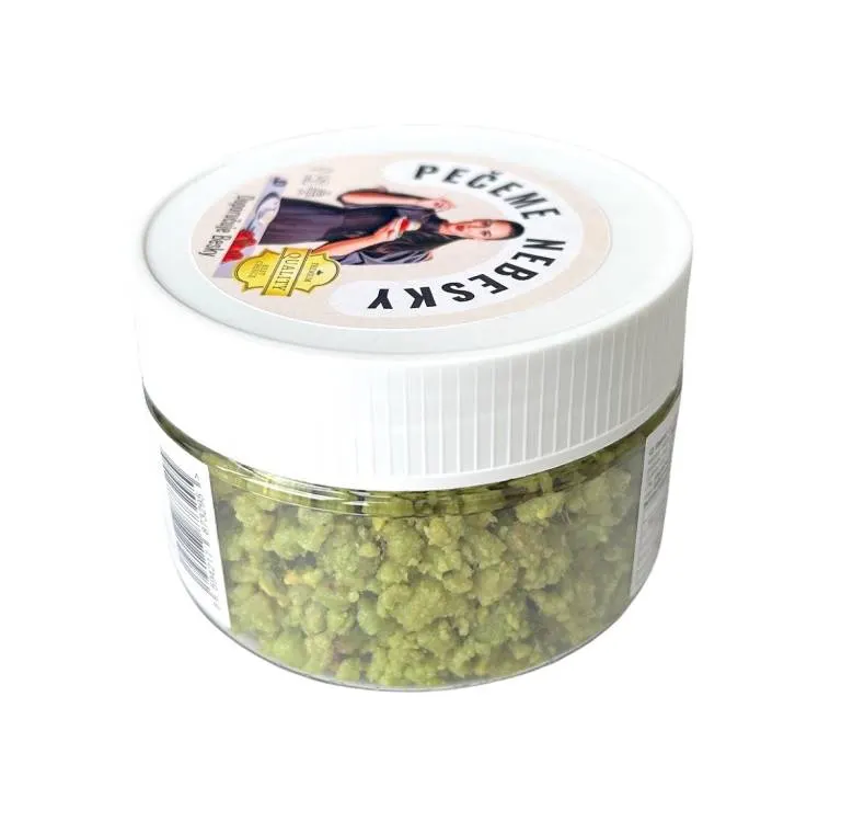 Sušenková drť Master Martini s pistáciovou příchutí, 100 g, na zdobení a pečení dortů