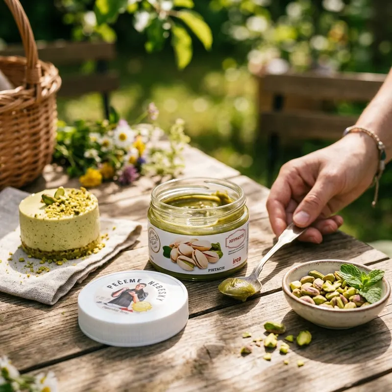 Ochucovací cukrářská pasta Joypaste s pistáciovou příchutí od značky IRCA, 200 g, k ochucení krémů a dortů