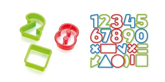 Sada 21 vykrajovátek Tescoma DELÍCIA KIDS ve tvaru číslic a matematických znamének pro pečení cukroví a sušenek