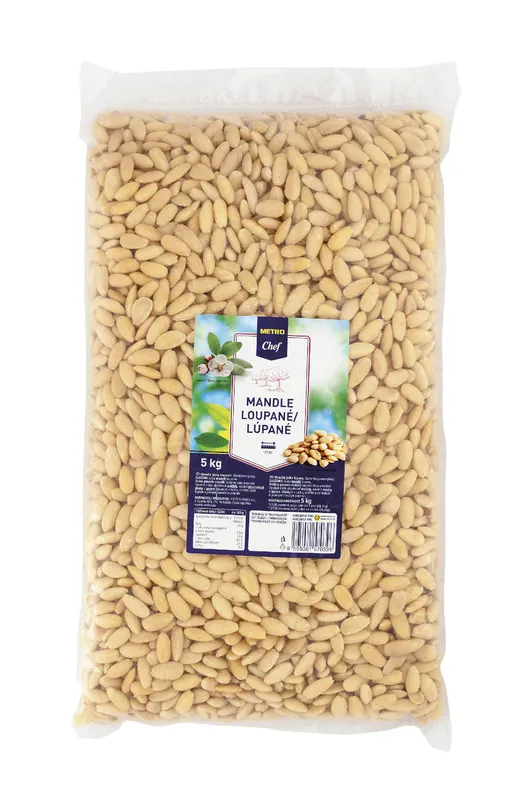 Blanšírované mandle jádra v balení 5 kg na pečení a cukrářské výrobky