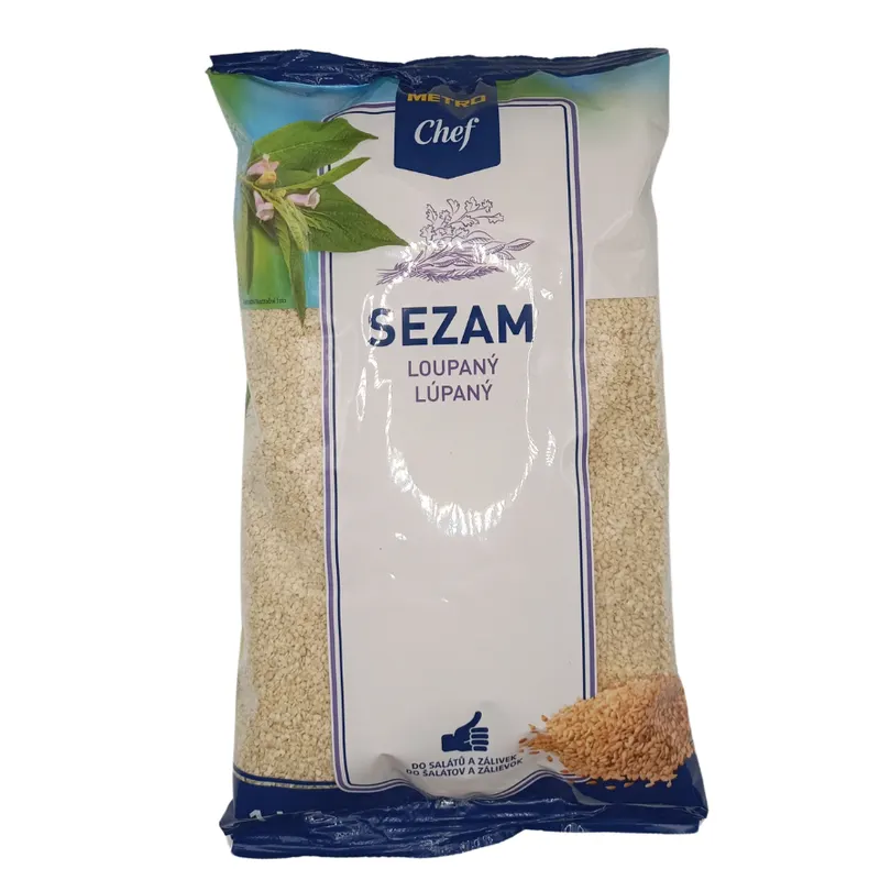 Loupaný sezam METRO Chef v balení 1 kg na pečení a vaření