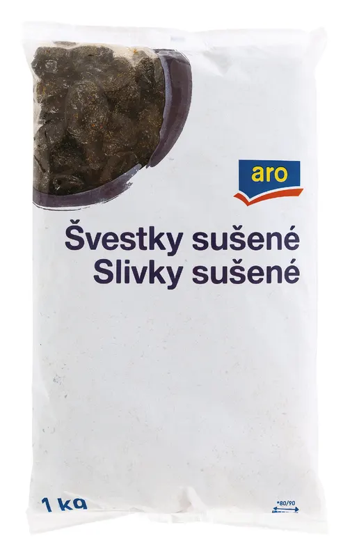Sušené švestky aro bez pecek v balení 1 kg vhodné do pečení koláčů a buchet