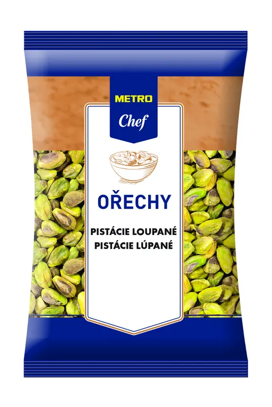 Loupané pistácie METRO Chef v balení 250 g vhodné k pečení a zdobení dortů a dezertů