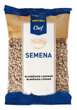 Loupaná slunečnicová semínka METRO Chef v balení 250 g pro pečení sladkého i slaného pečiva