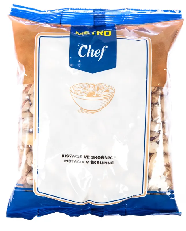 Nesolené pistácie ve skořápce METRO Chef, 400 g, vhodné k pečení a vaření