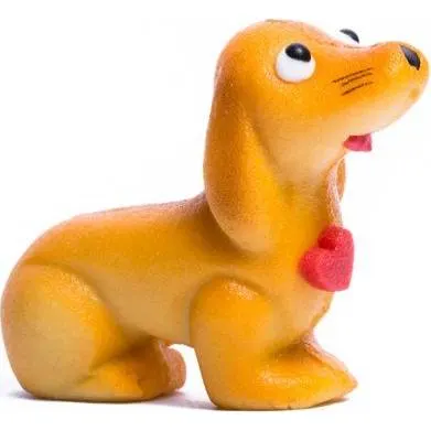Marcipánová figurka ratlíka od značky Frischmann o velikosti 5,5 x 5,5 cm na dekoraci dortů a cupcaků