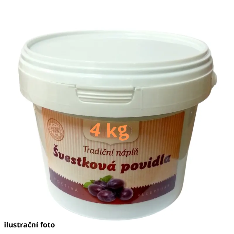 Švestková povidla Darinka od značky Zeelandia v balení 4 kg, náplň na koláče, buchty a knedlíky