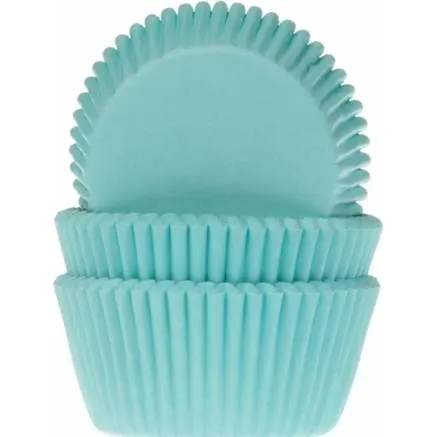 Tyrkysové papírové cukrářské košíčky House of Marie na muffiny a cupcakes