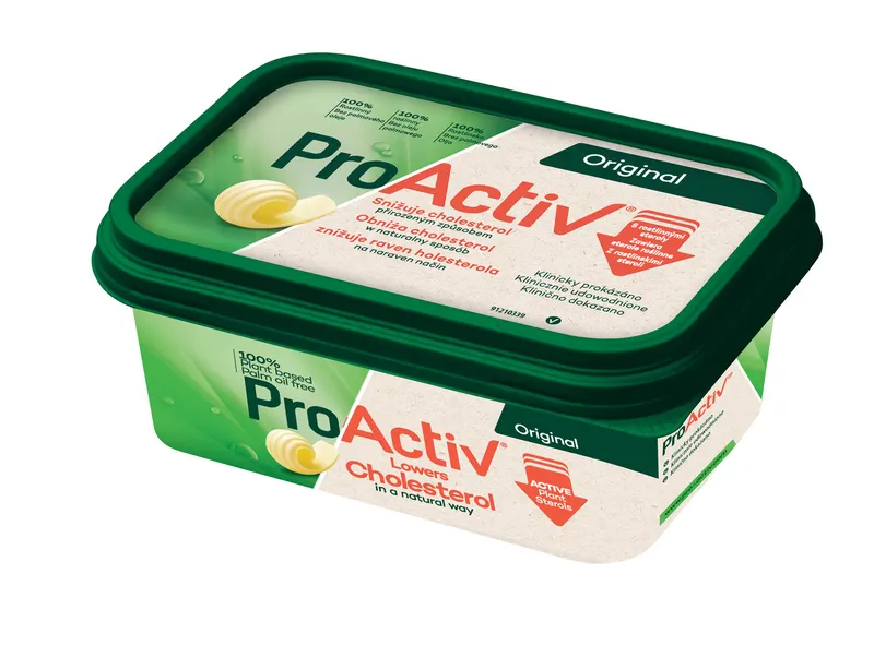 Rostlinná roztíratelná směs FLORA Pro Aktiv obohacená o rostlinné steroly a vitamíny, 225 g