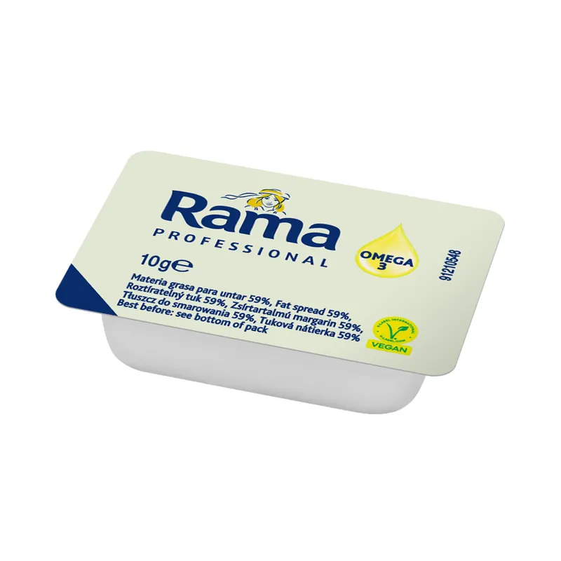 Rama Profi rostlinný margarín v jednoporcových miskách po 10 g, balení 200 kusů pro gastro provozy a domácnost