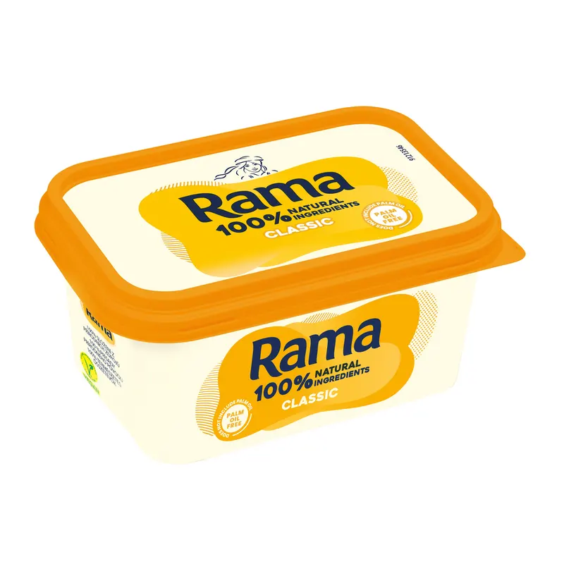 Rama Classic margarín v chlazeném balení 400 g určený k pečení a přípravě krémů
