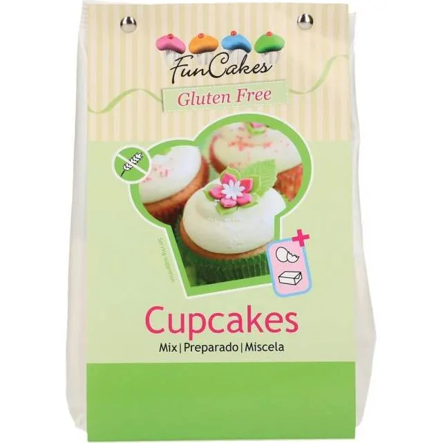 Bezlepková směs na cupcaky značky FunCakes v balení 500 g k rychlému pečení nadýchaných muffinů