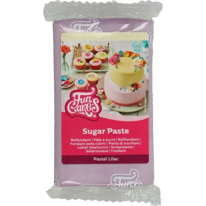 Potahovací hmota FunCakes v lila odstínu, 250 g, na potahování a modelování dortů