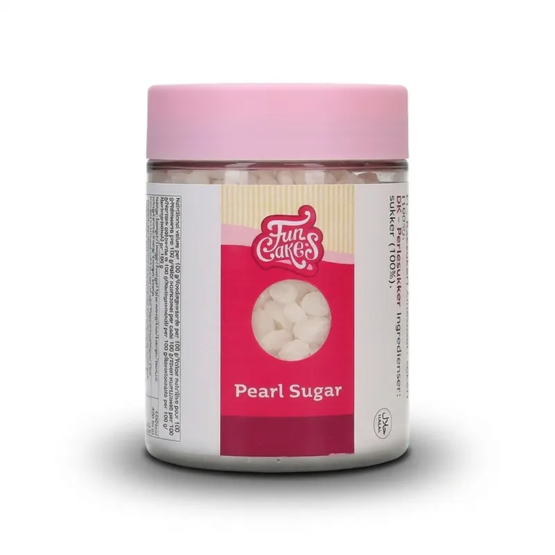 Velké krystalky perlového cukru FunCakes na pečení vaflí, briošek a sušenek, balení 200 g