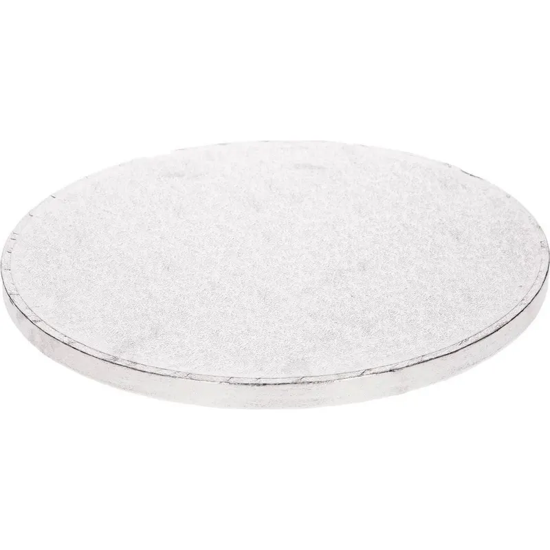 Kulatá stříbrná dortová podložka FunCakes o průměru 25 cm pro podložení a servírování dortu