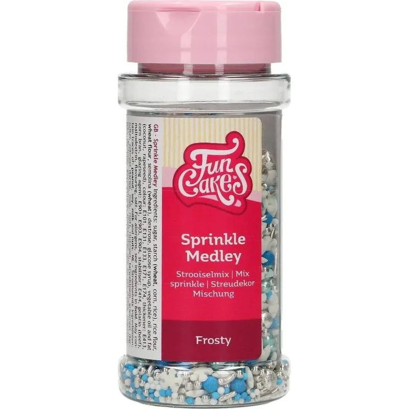 Mini cukrové sněhové vločky FunCakes s motivem Frozen na zdobení dortů a cukrářských výrobků, balení 65 g