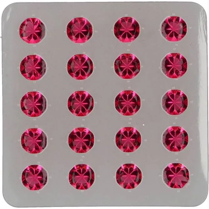 Jedlé růžové gelové diamanty FunCakes pro zdobení dortů a cupcaků, balení 20 kusů