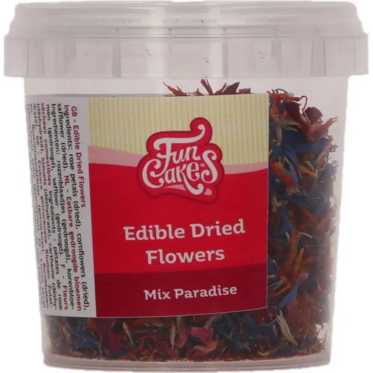 Sušené jedlé květy FunCakes Paradise mix na zdobení dortů a dezertů