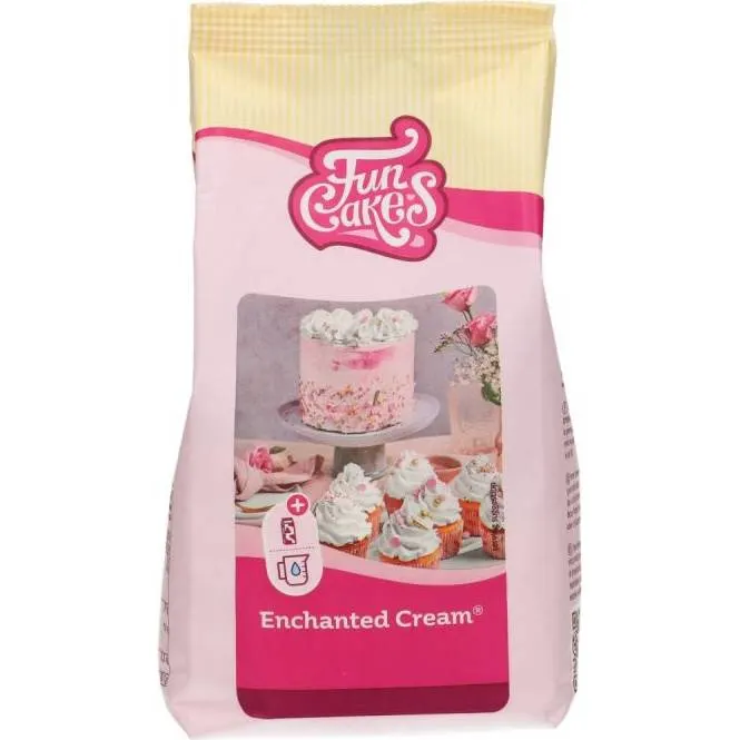 Směs na sněhově bílý krém FunCakes v balení 200 g určená pro plnění, potahování a zdobení dortů a cupcaků