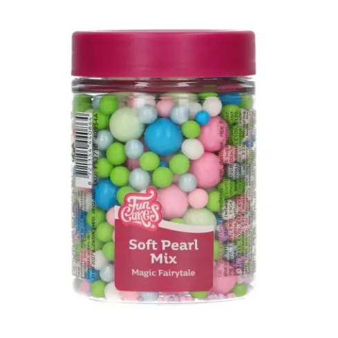 Cukrové perly FunCakes v barevné směsi na zdobení dortů a cukrovinek, balení 80 g