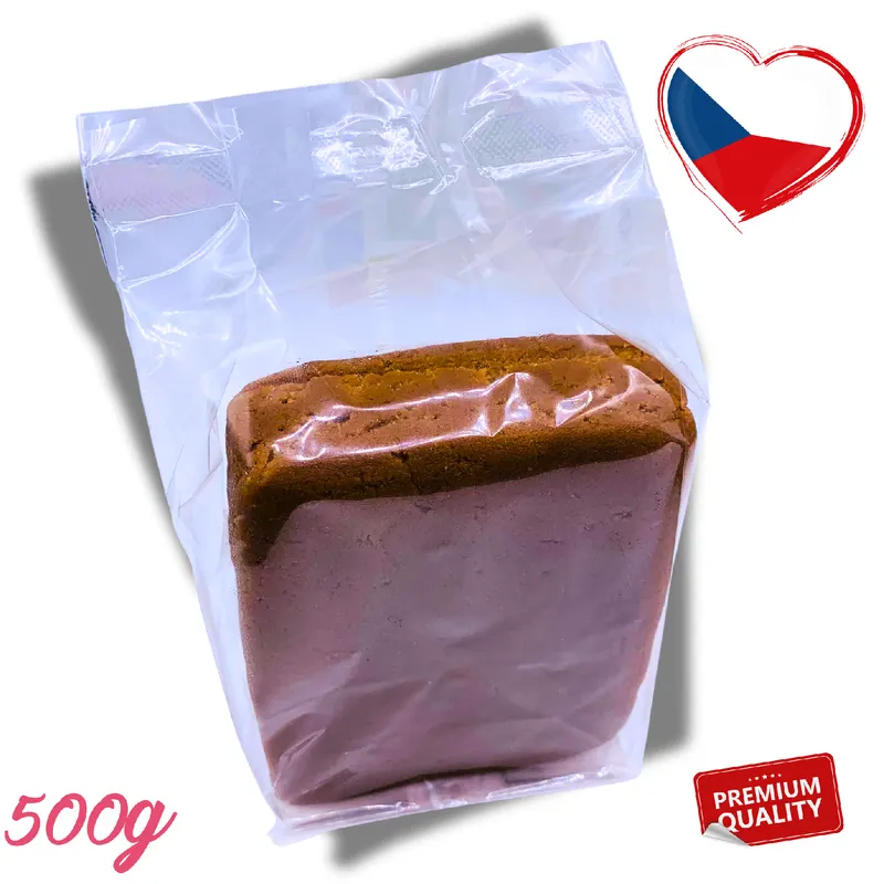 Hnědý marcipán Frischmann na potahování dortu, 500 g, s obsahem 36 % mandlí