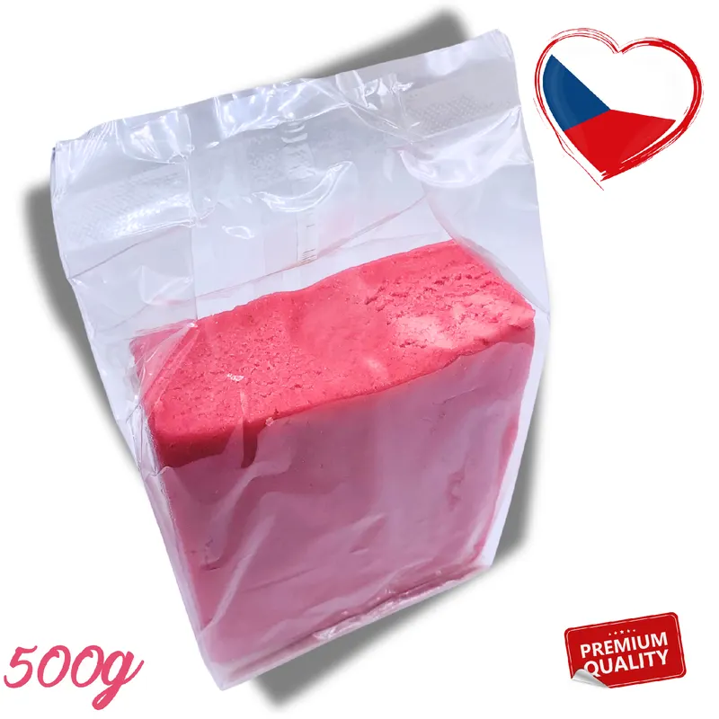 Růžový mandlový marcipán Frischmann 500 g na potahování a modelování dortů