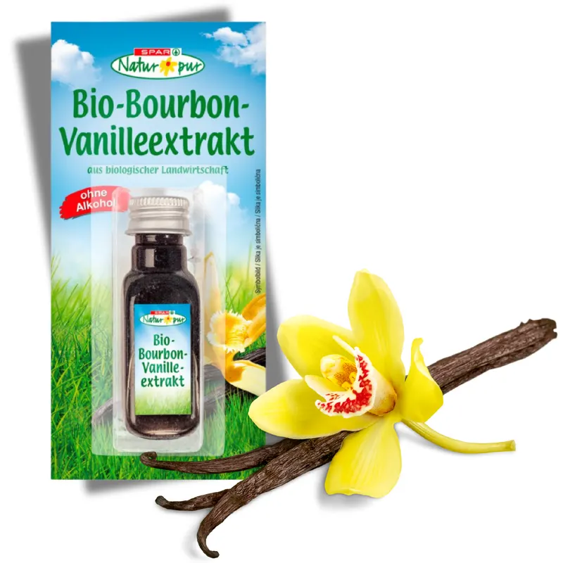 Bio vanilkový extrakt Bourbon z pravé vanilky v lahvičce 20 ml pro pečení a cukrářství