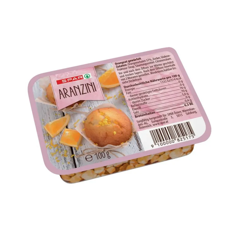 Kandovaná pomerančová kůra SPAR v balení 100 g pro pečení a zdobení cukrářských výrobků